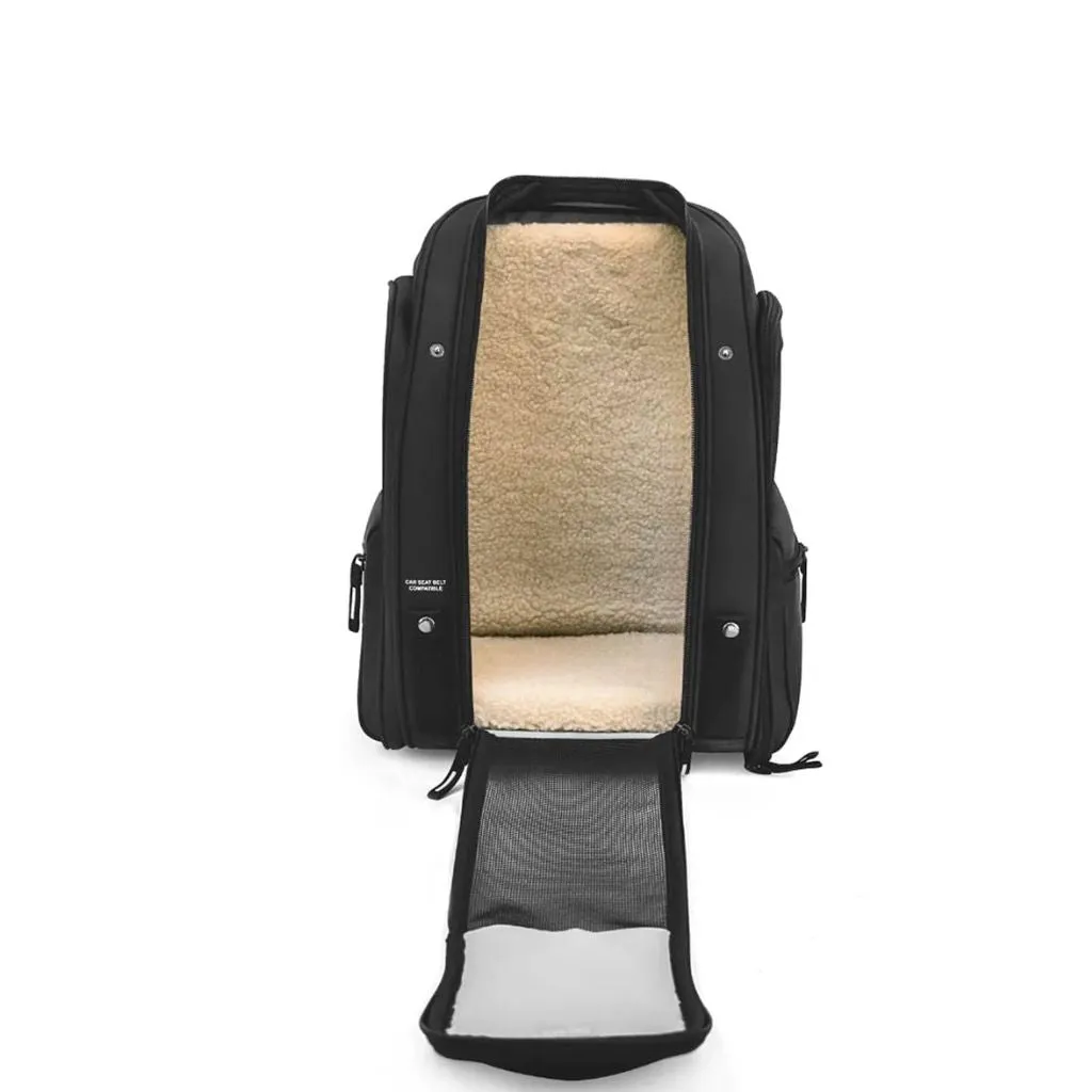 Delsey Raspail Pet Carrier Backpack - Black