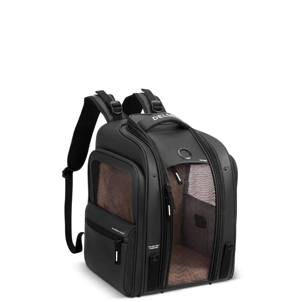 Delsey Raspail Pet Carrier Backpack - Black