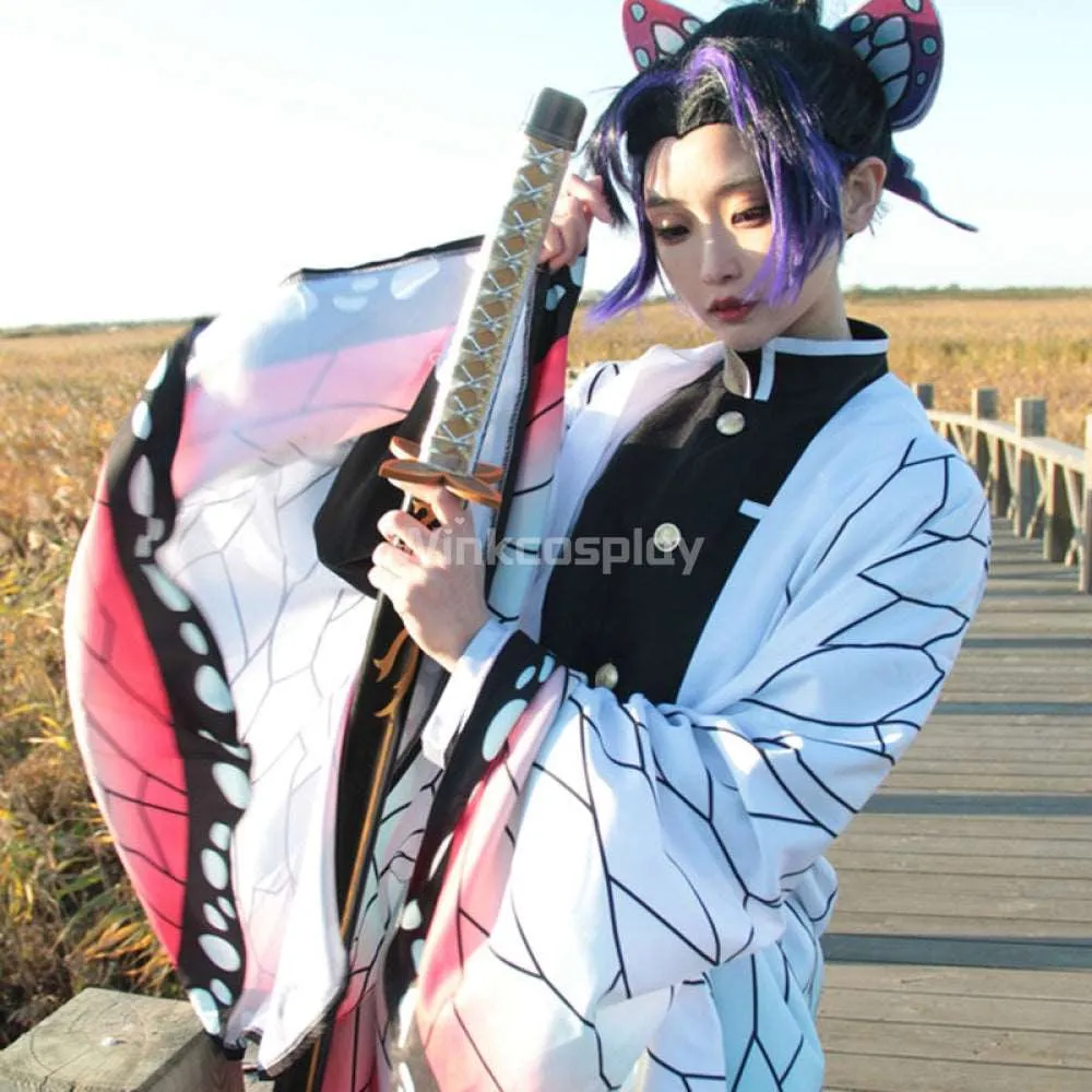 Demon Slayer: Kimetsu No Yaiba Shinobu Kochou Cosplay Costume