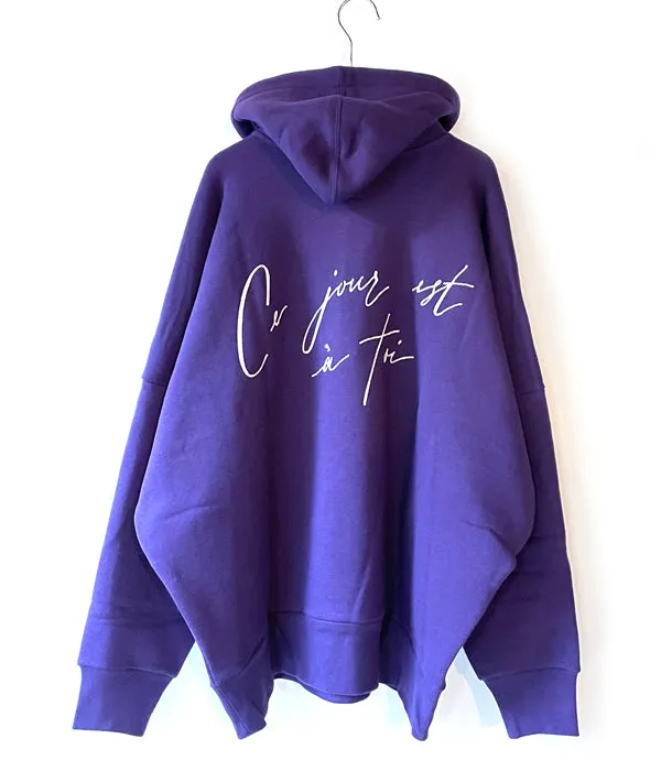 DESCENDANT/Ce jour HOODED SWEAT SHIRT (PURPLE)