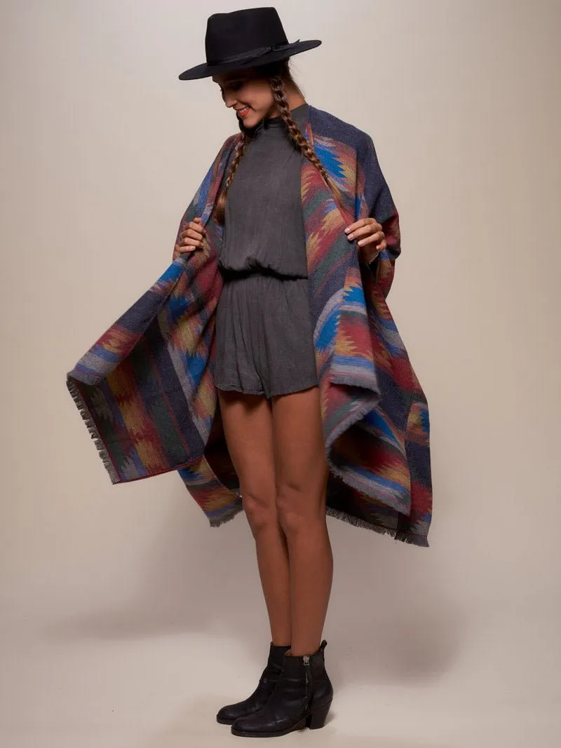 Dire Wolf Fabric Poncho | Women's