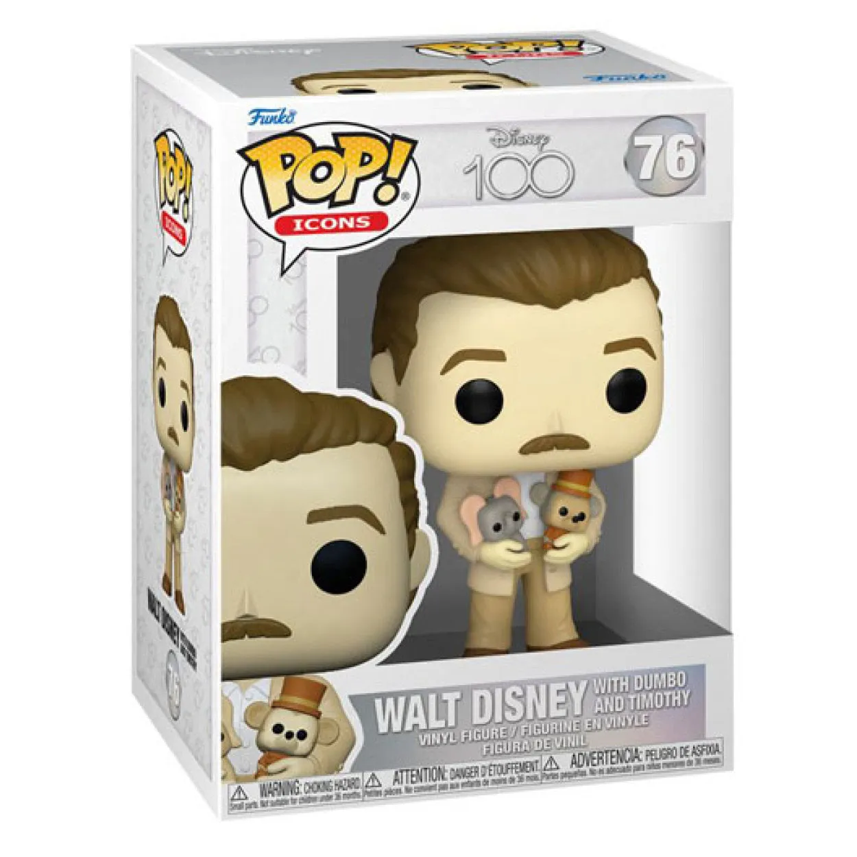 Disney 100th - Walt Disney with Dumbo & Timothy Pop! Vinyl