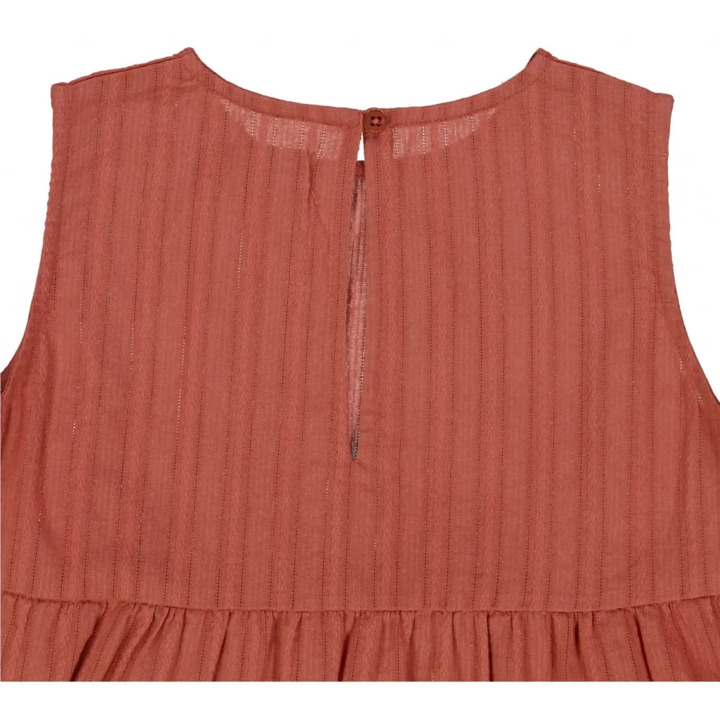 Dress Feodora - dark terracotta