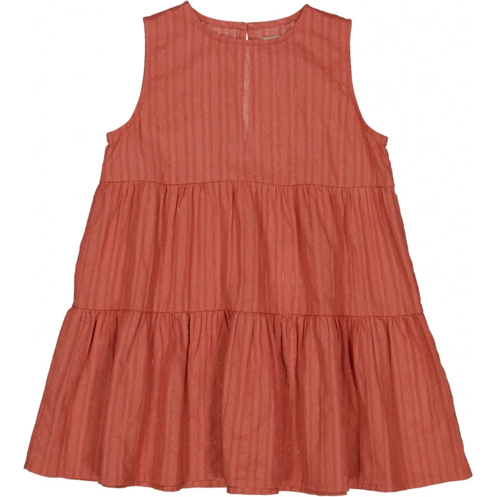 Dress Feodora - dark terracotta