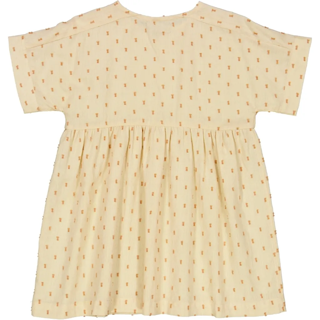 Dress Frances - sandstone dot