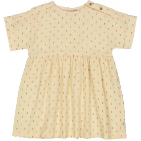 Dress Frances - sandstone dot