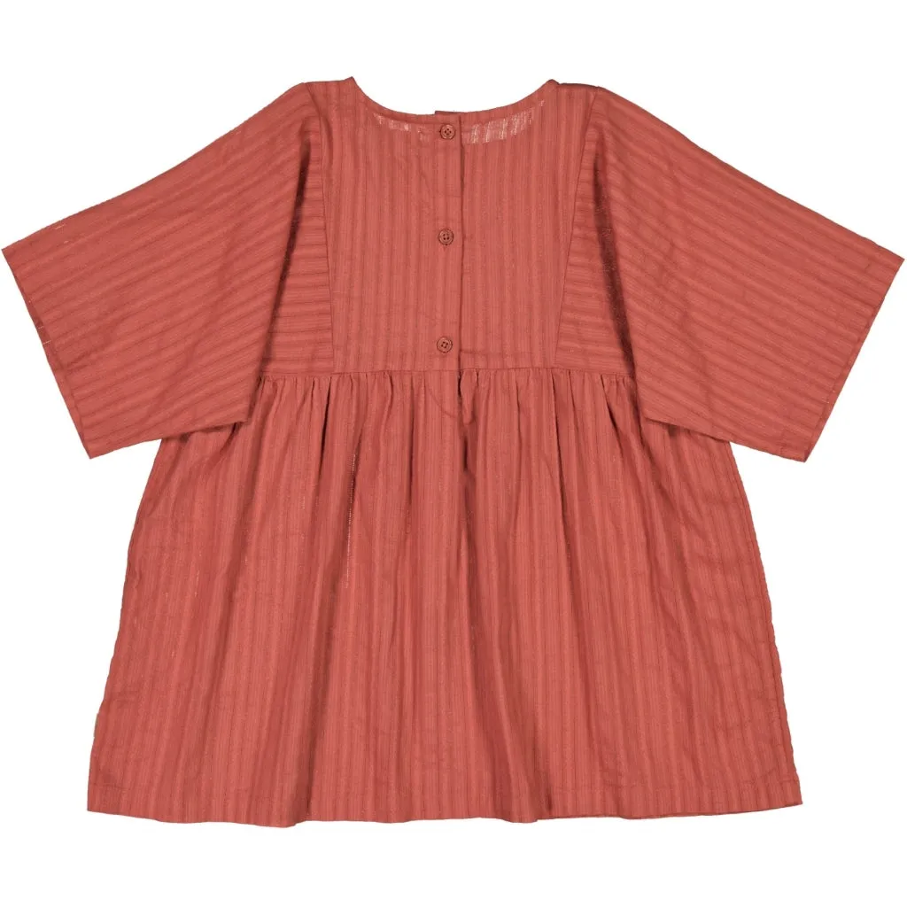 Dress Oline - dark terracotta