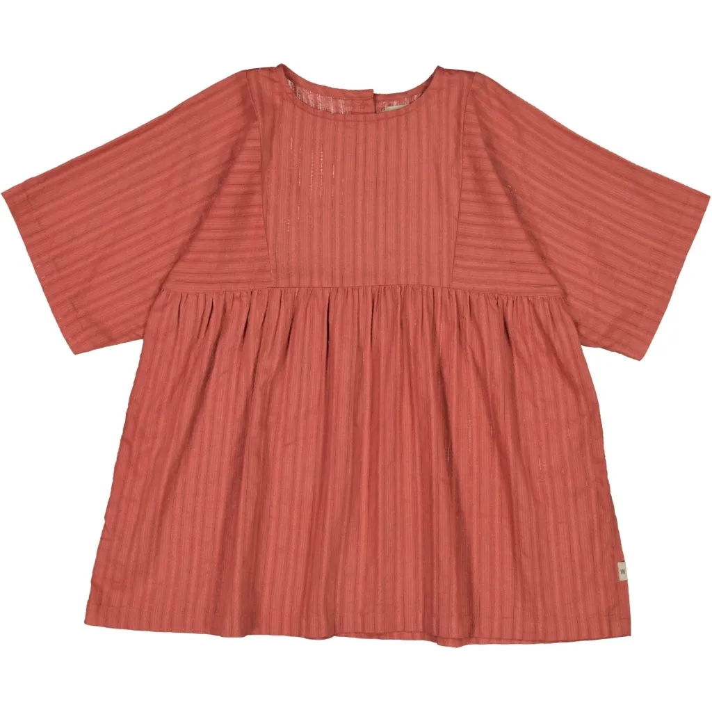 Dress Oline - dark terracotta