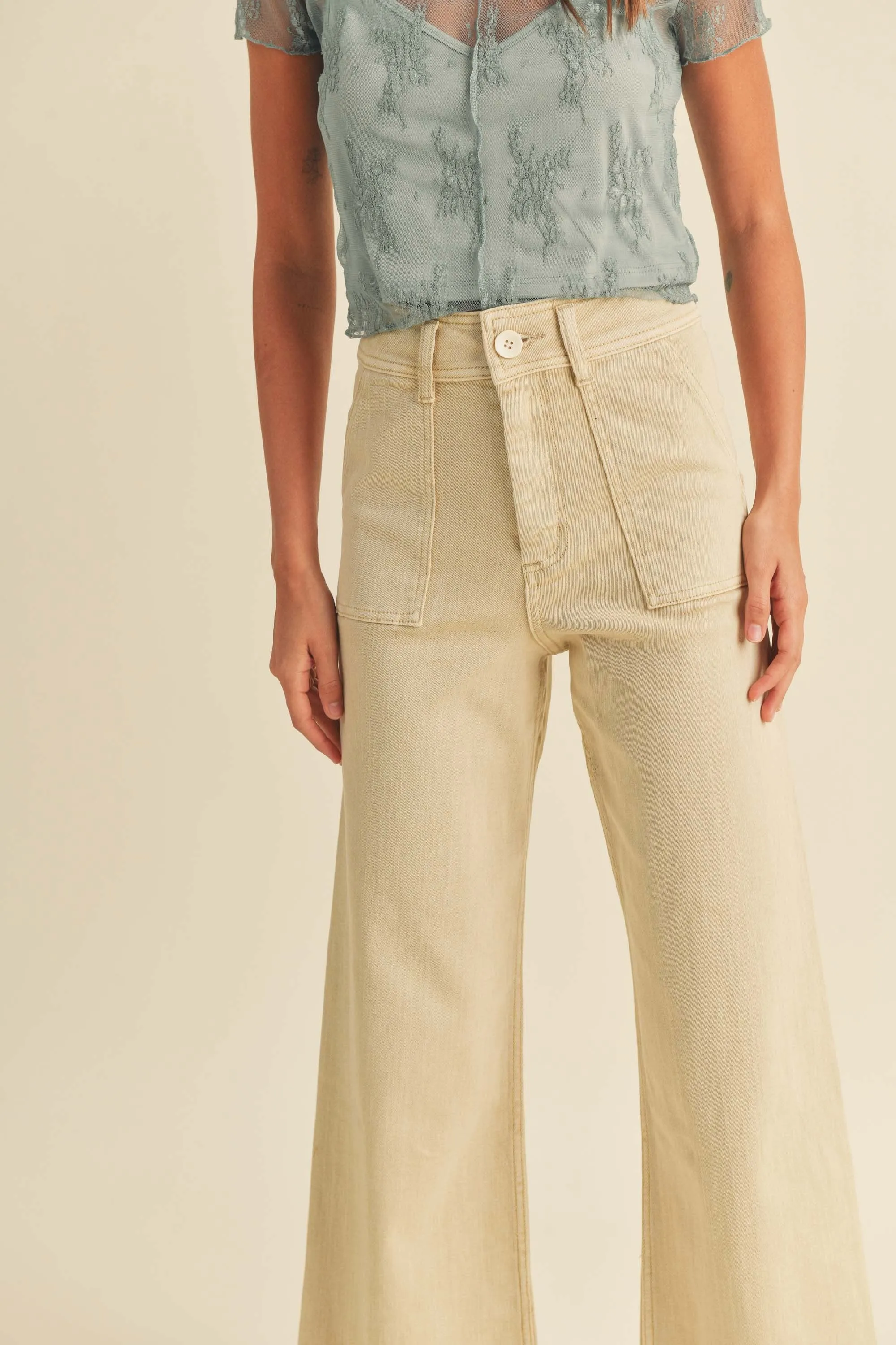 DYE AND WASH COTTON PANTS