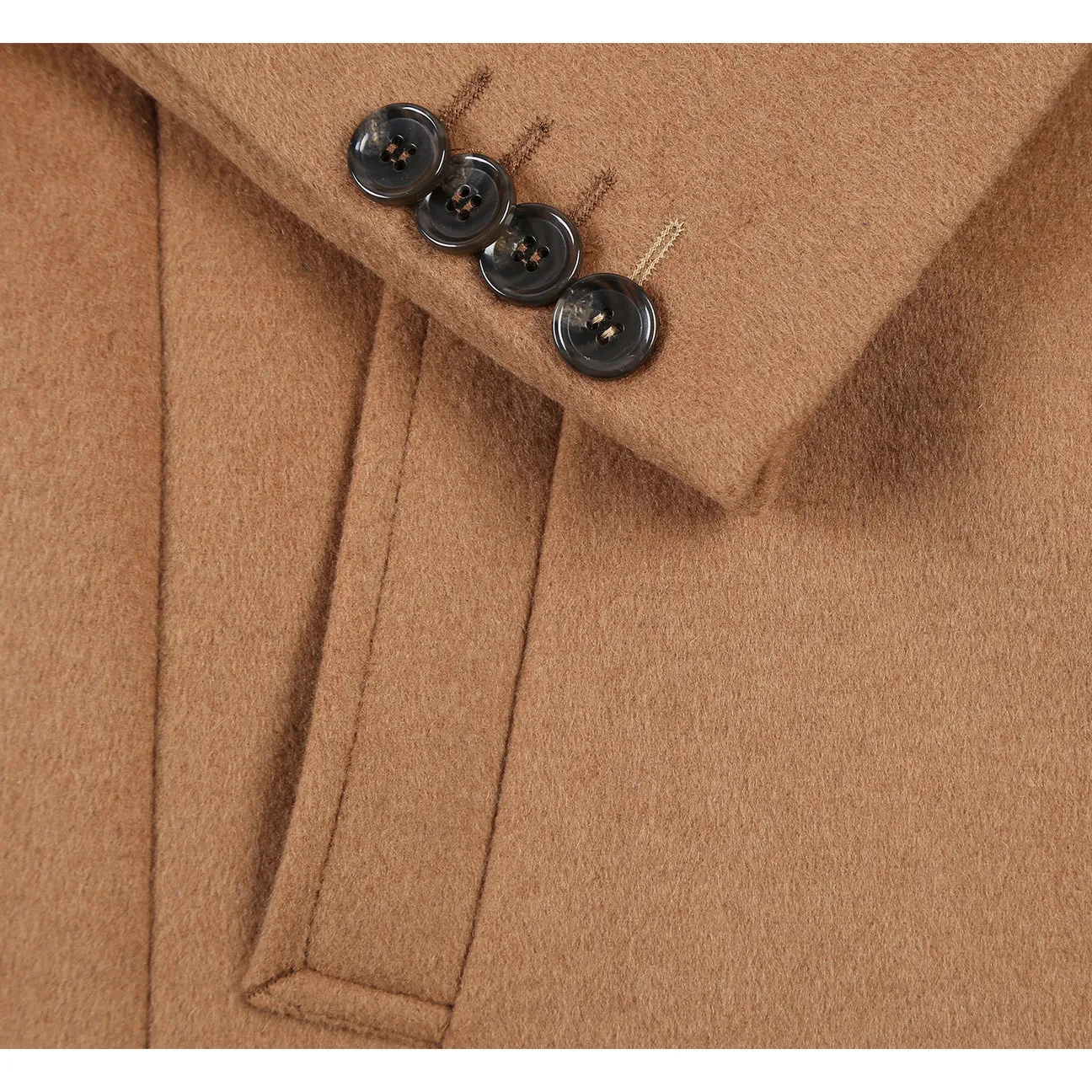 ENGLISH LAUNDRY Wool Blend Breasted Camel Top Coat EL53-01-600