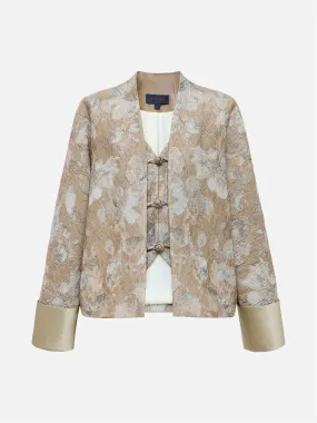 EP YAYING Chinese Style Faux Two-Piece Jacket