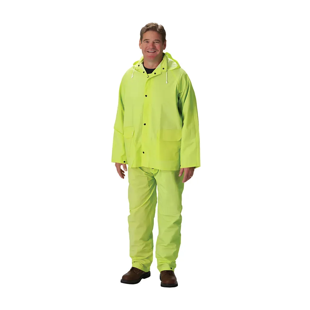 Falcon 201-355L Premium Hi-Vis Three-Piece Rainsuit - 0.35mm