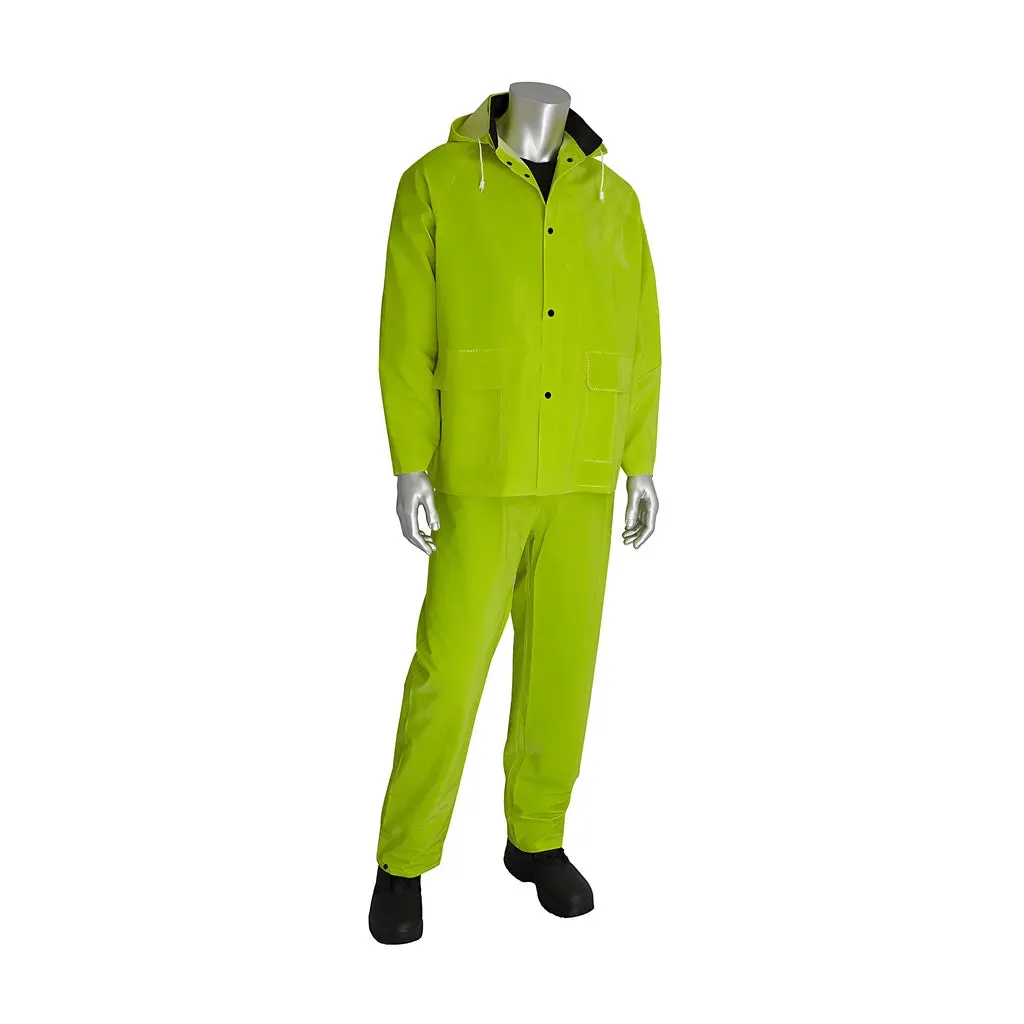 Falcon 201-355L Premium Hi-Vis Three-Piece Rainsuit - 0.35mm