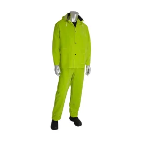 Falcon 201-355M Premium Hi-Vis Three-Piece Rainsuit - 0.35mm