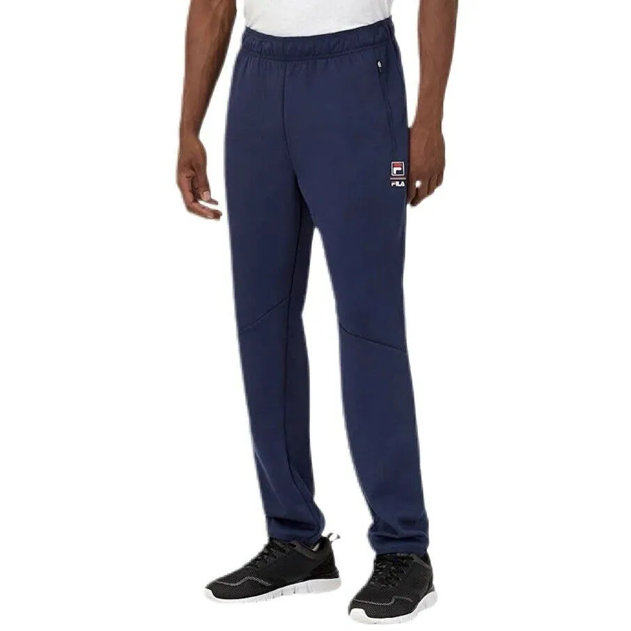 FILA Men's Active Track Pants Navy Peacoat Elastic Waist Drawstring