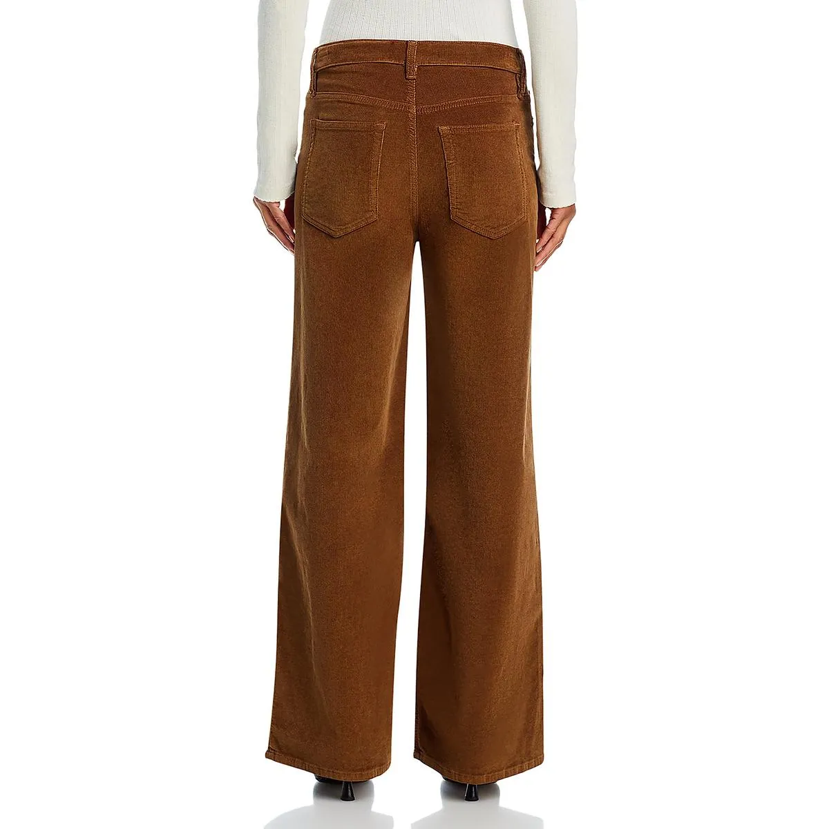 FRAME Womens High Rise Corduroy Wide Leg Pants