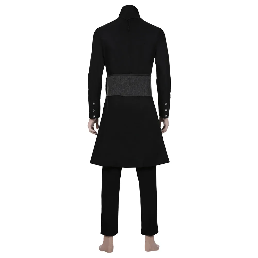 Ghost B.C. Nameless Ghoul Black Coat Props Halloween Full Set Cosplay Costume