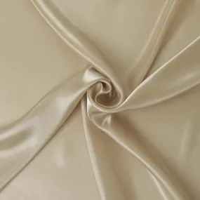 Gold plain synthetic organza fabric-D10673