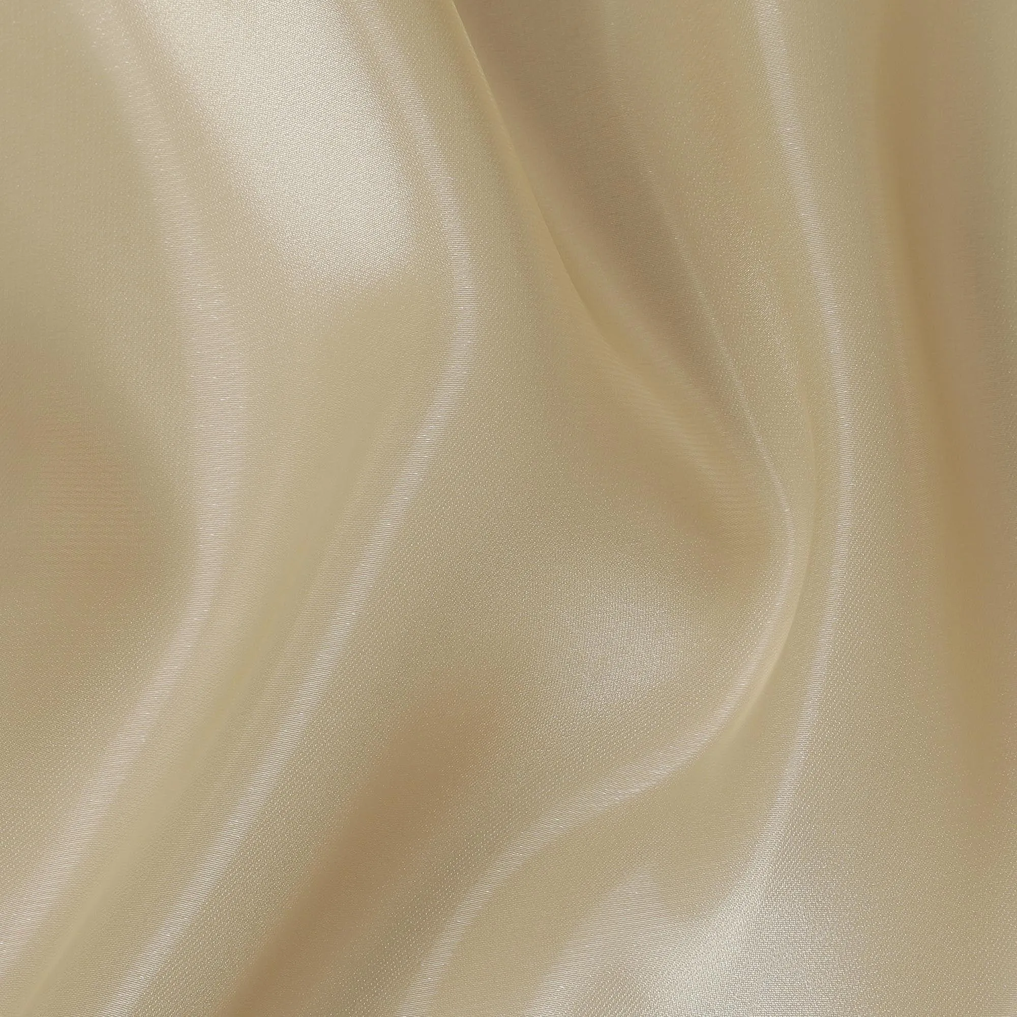 Gold plain synthetic organza fabric-D10673