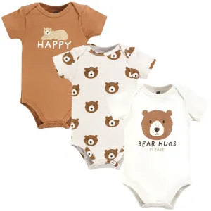 Hudson Baby Cotton Bodysuits, Bear Hugs