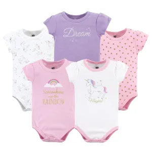 Hudson Baby Cotton Bodysuits, Magical Unicorn