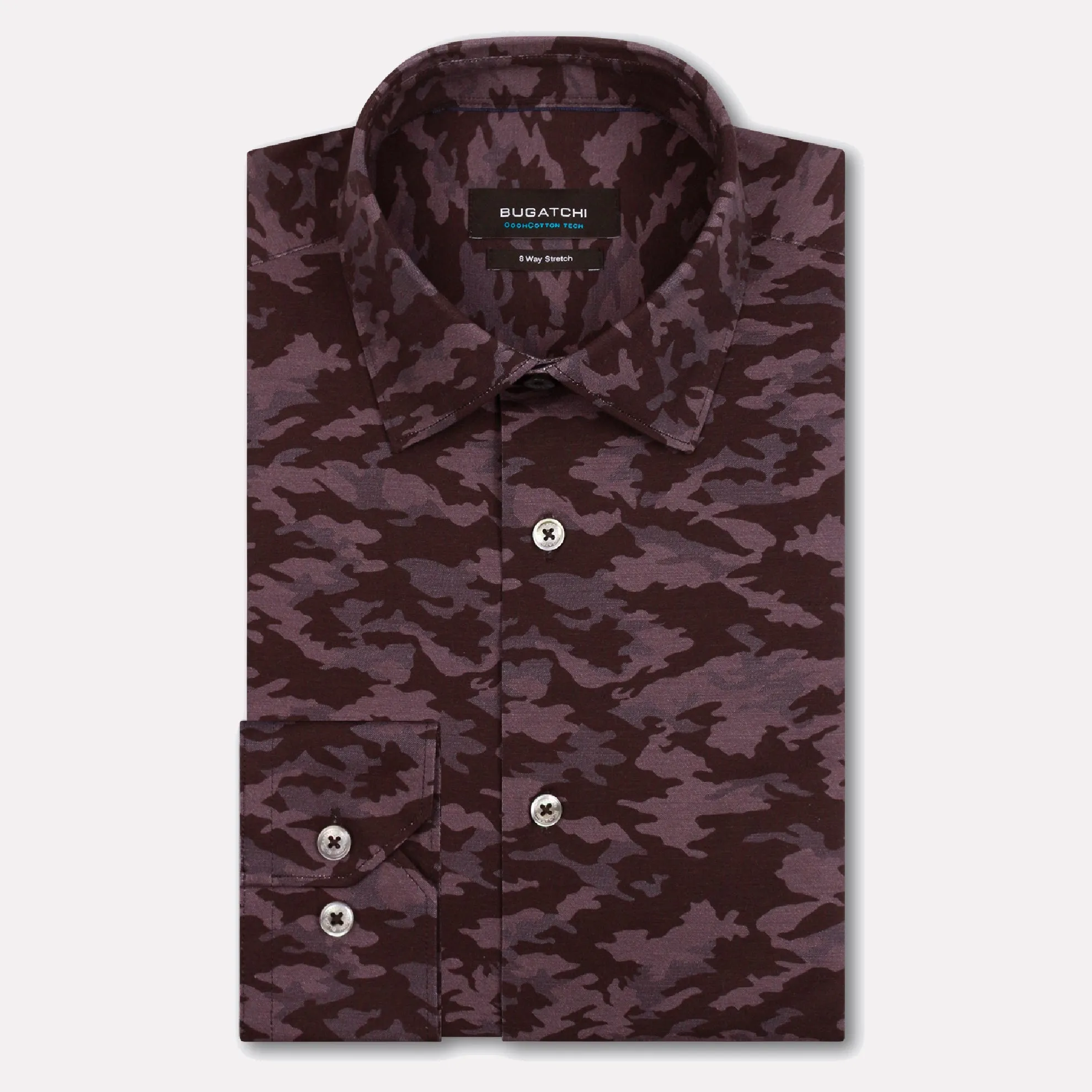 James Camouflage Print OoohCotton® Shirt / Graphite