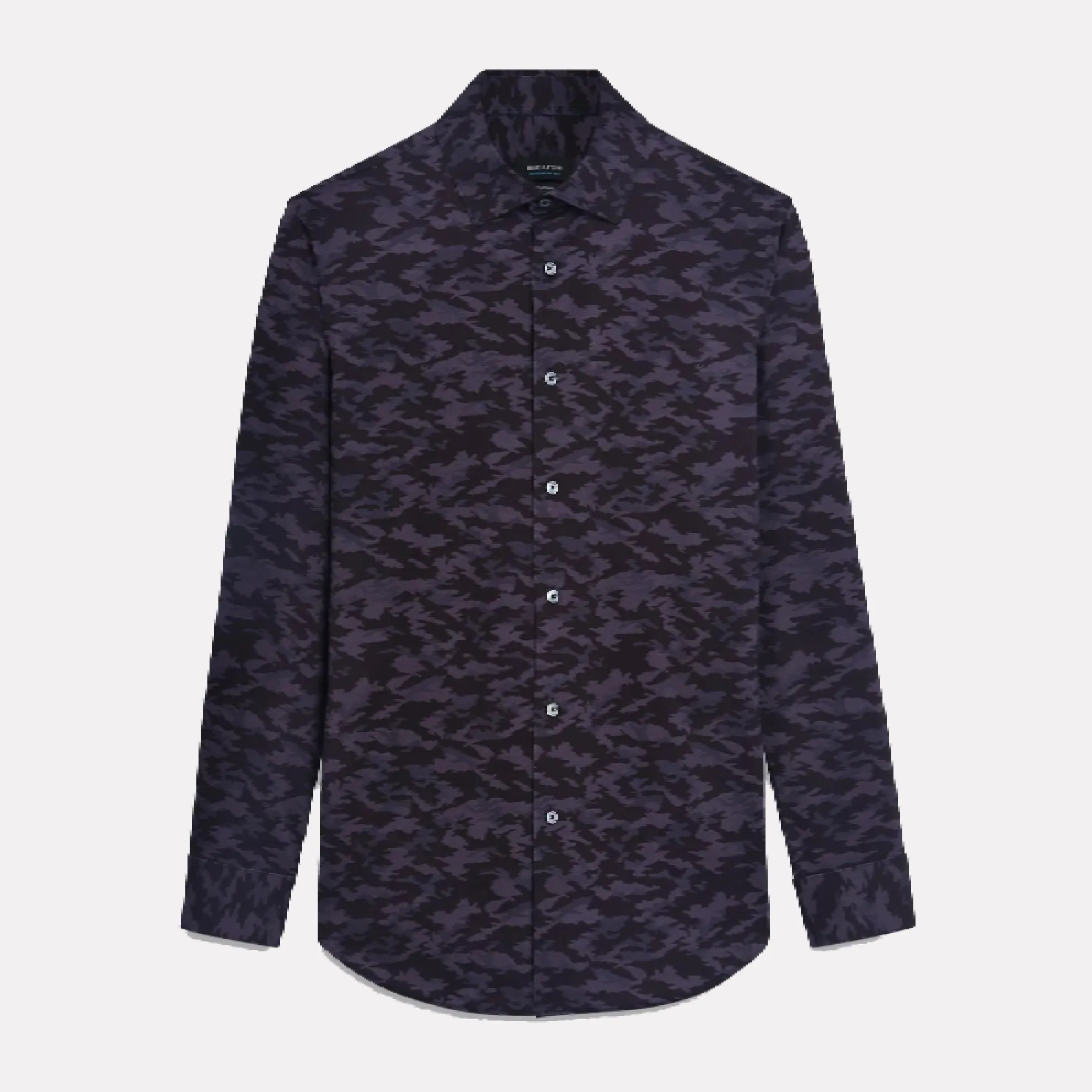 James Camouflage Print OoohCotton® Shirt / Graphite