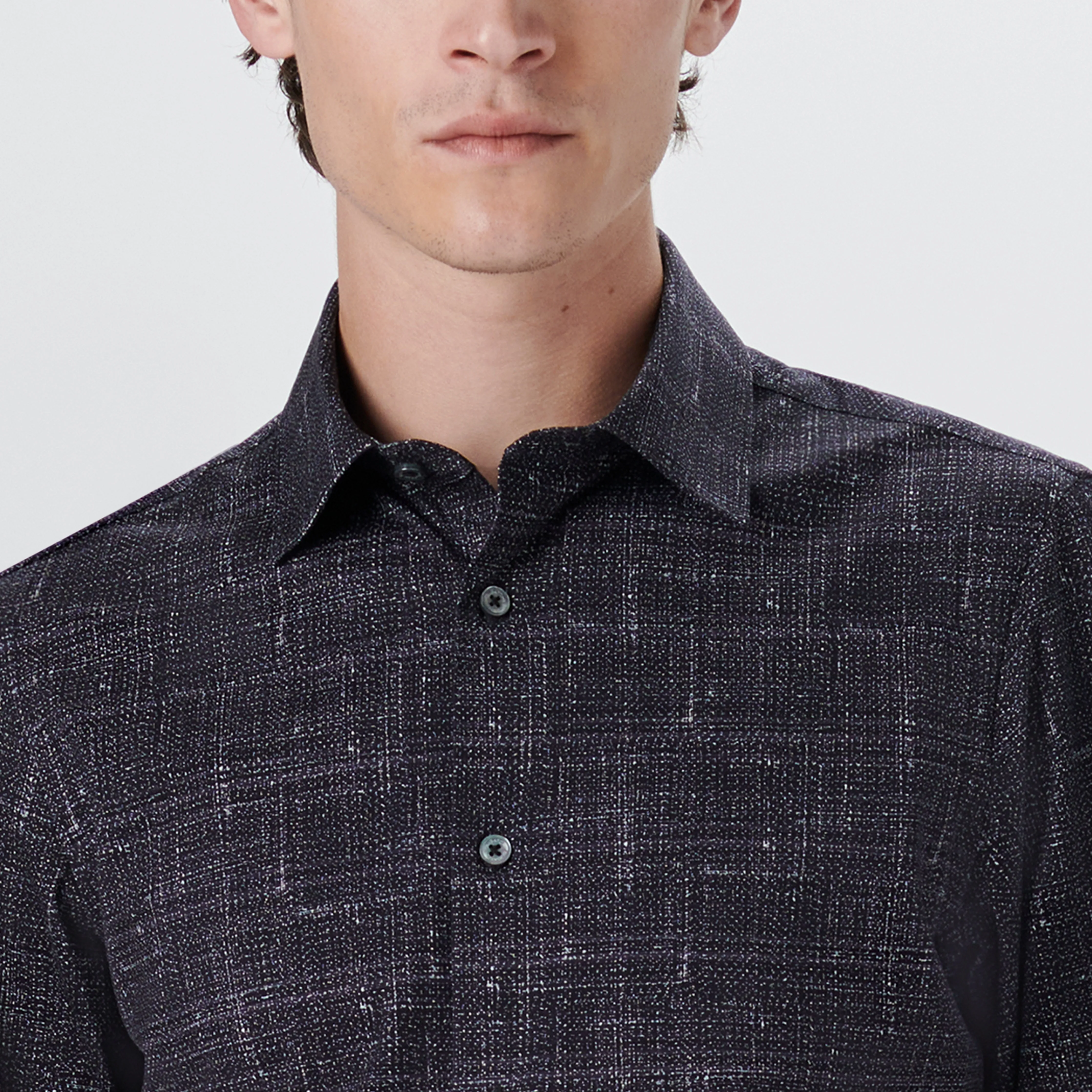 JAMES Textured Print OoohCotton Shirt