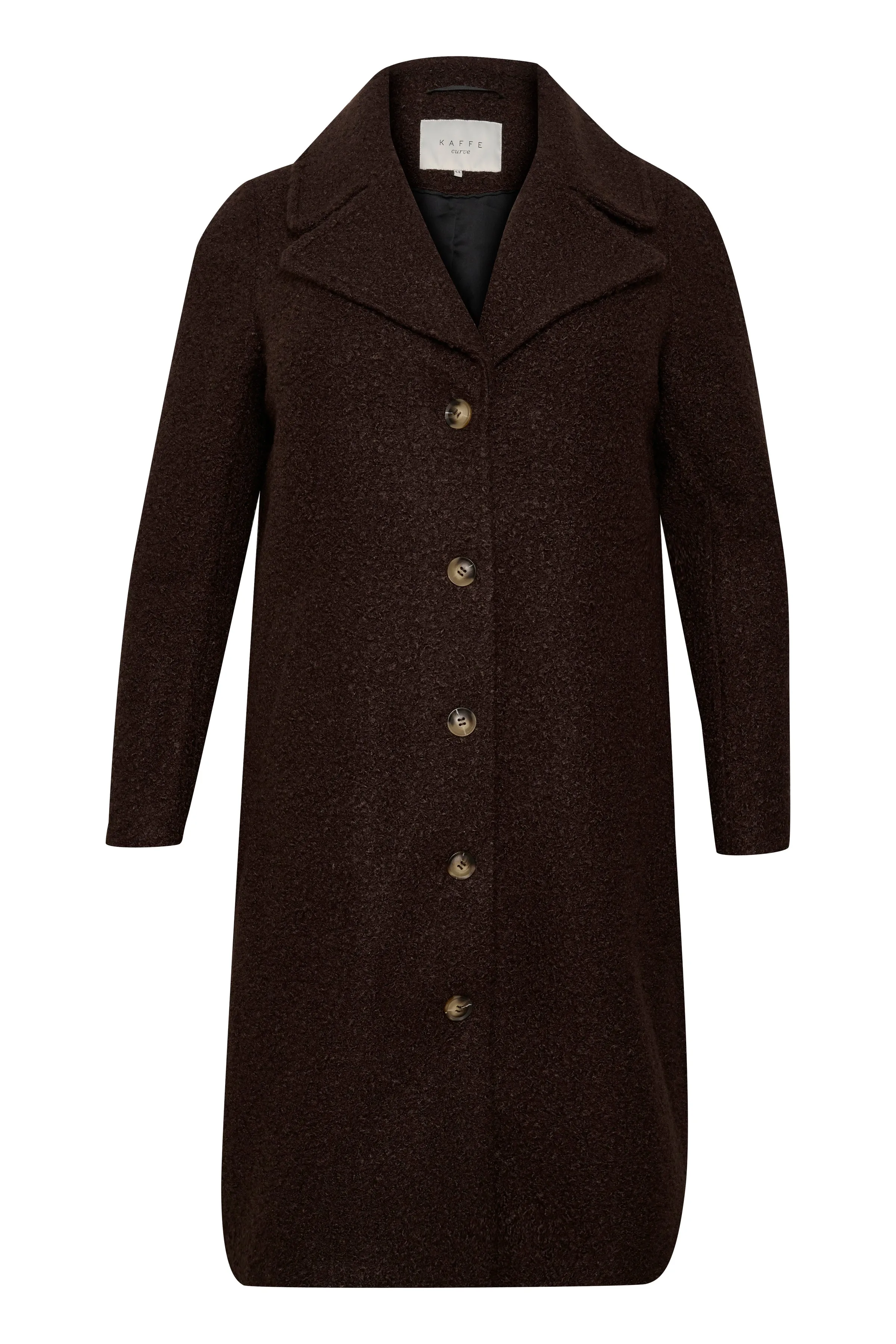 Kaffe Curve Anni Coat in Brown