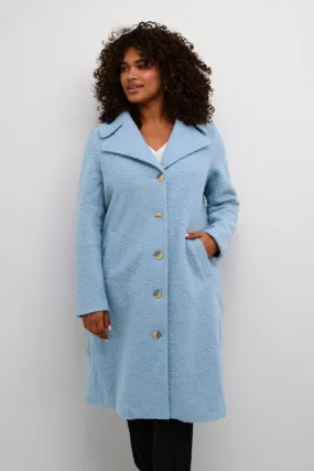 Kaffe Curve Anni Coat in Light Blue