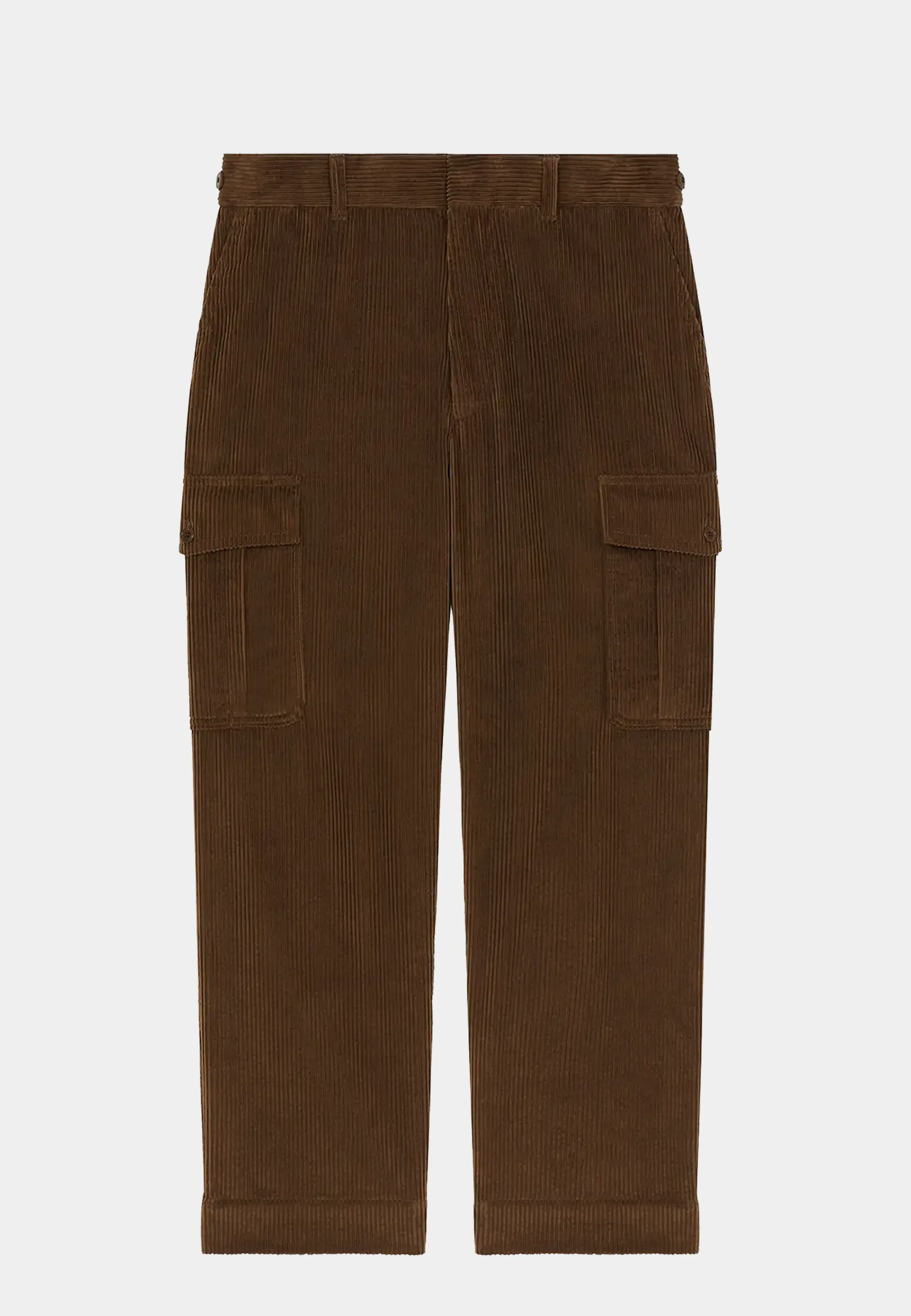 Kenzo Corduroy Cargo Pant 90 Dark Brown