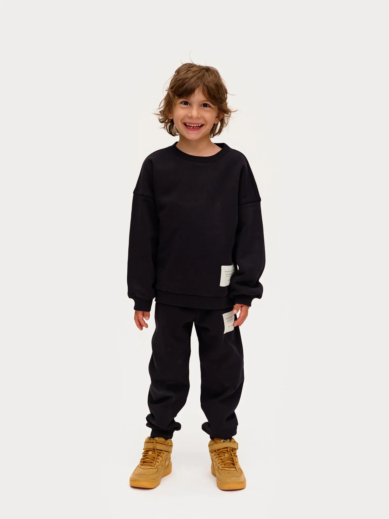 Kids' Superpower Sweatpants Black