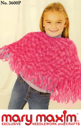 Knit Boa Poncho Pattern