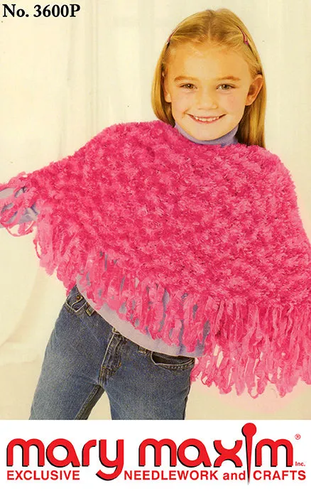 Knit Boa Poncho Pattern