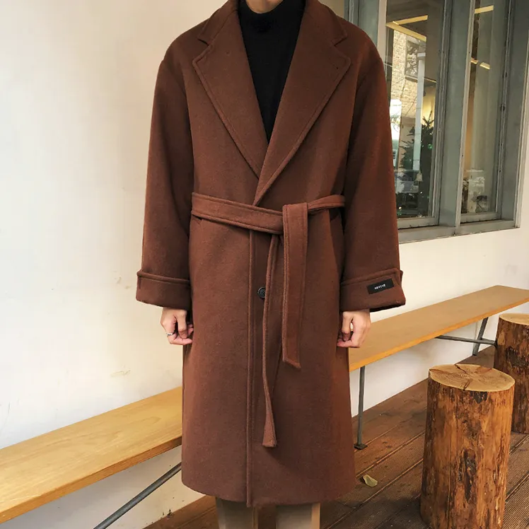 [Korean Style] Ava Single-Breasted Wool Coat