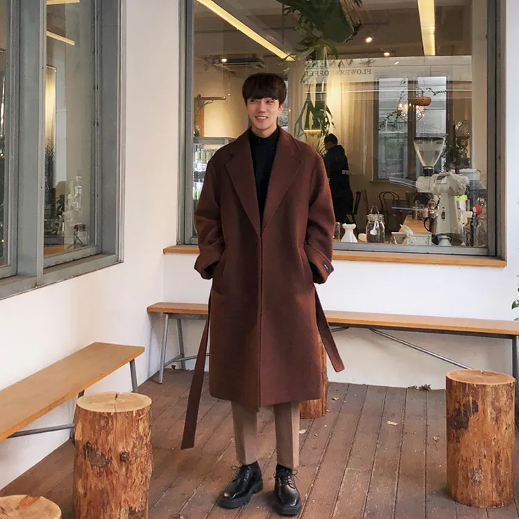 [Korean Style] Ava Single-Breasted Wool Coat