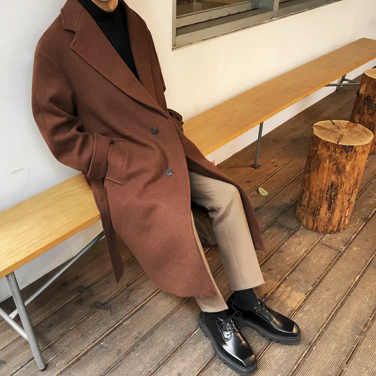 [Korean Style] Ava Single-Breasted Wool Coat