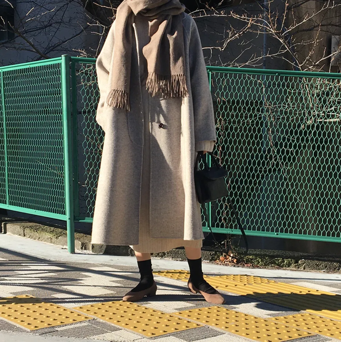 [Korean Style] Blaire Wool Blended Winter Long Overcoat