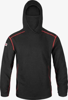 LAKELAND FR - Men's High Performance FR Waffle Hoodie w/ Neck Gaiter, Black