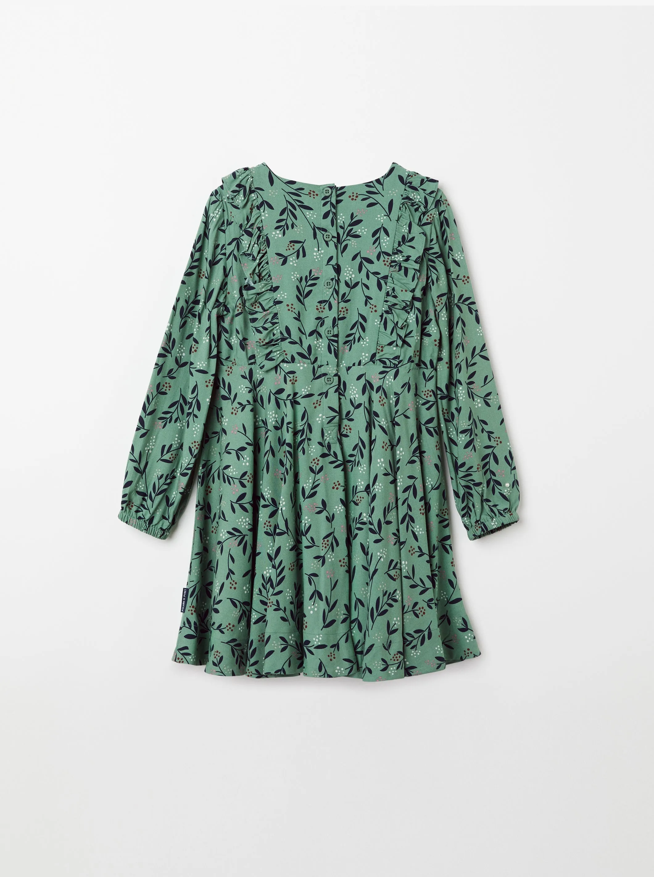 Leaf Print Kids Dress