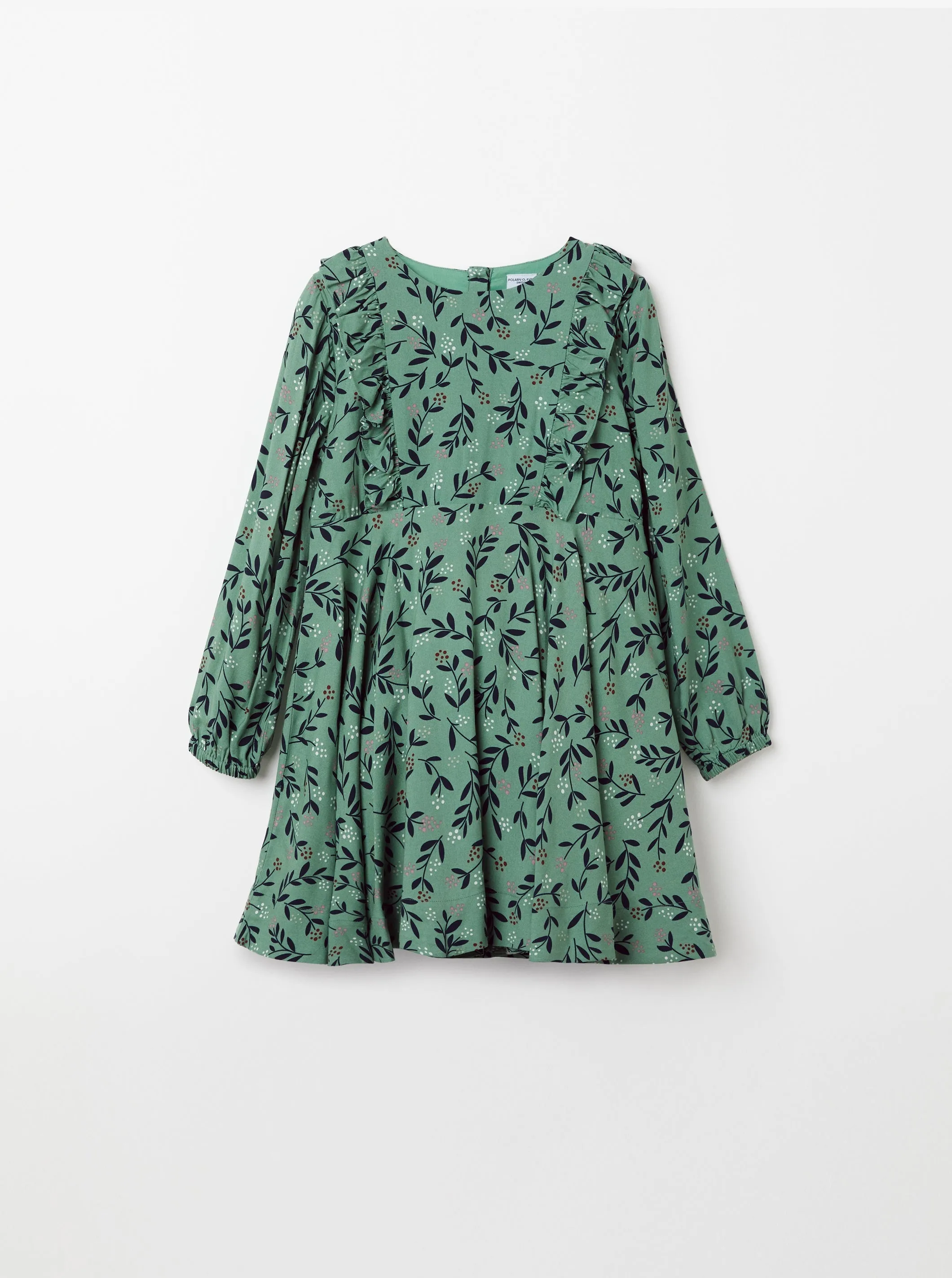 Leaf Print Kids Dress