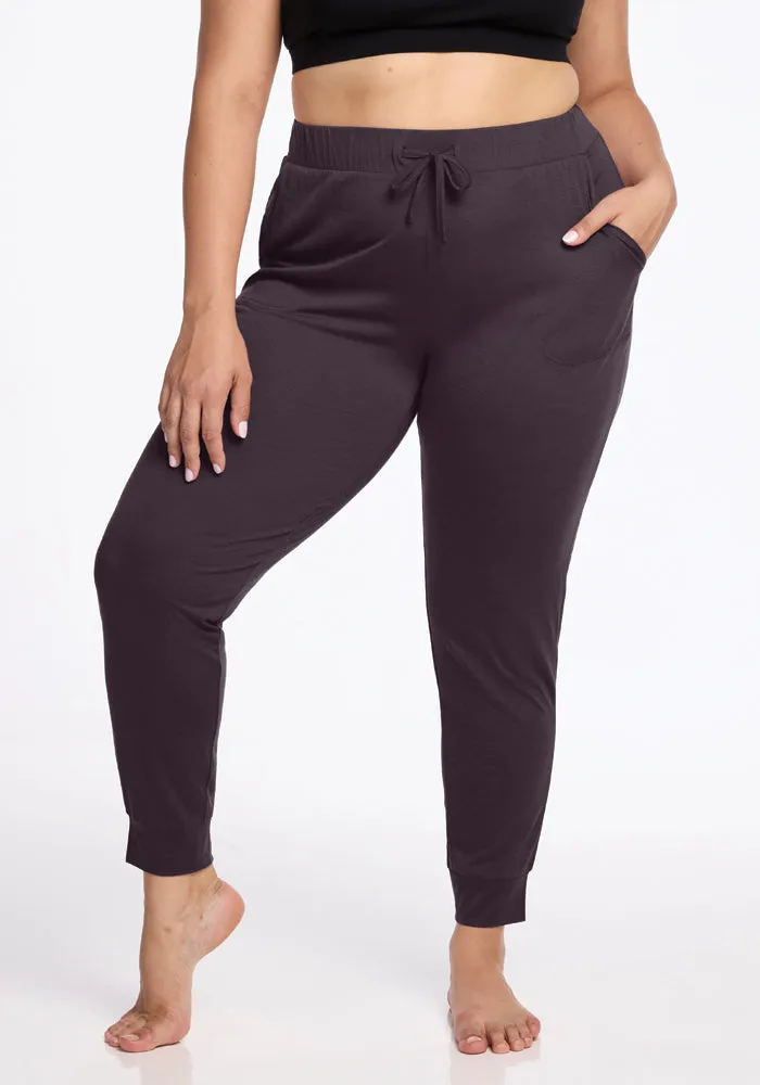 Mary Kate Lounge Pants - Chocolate Plum