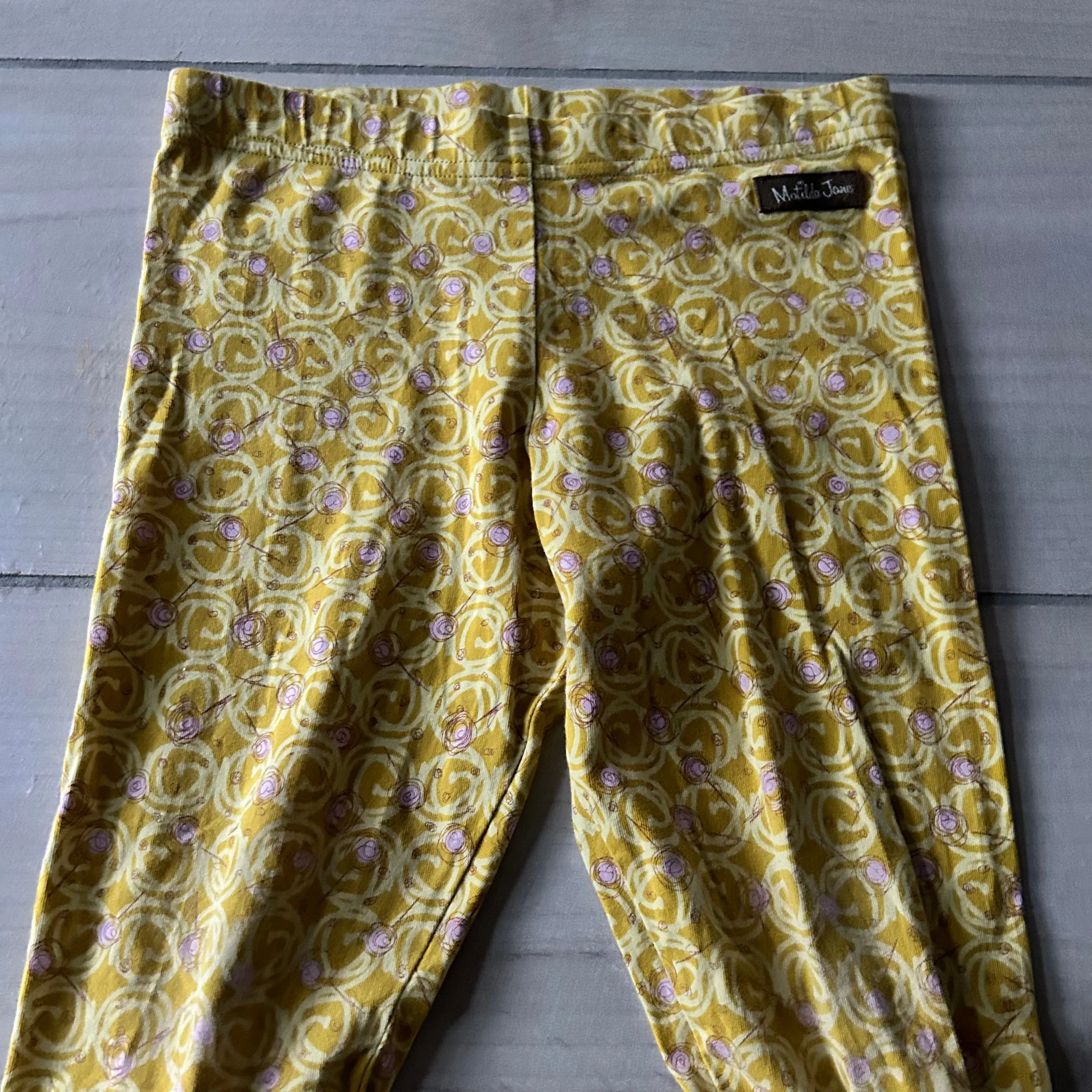 Matilda Jane Yellow Floral Ruffle Pant