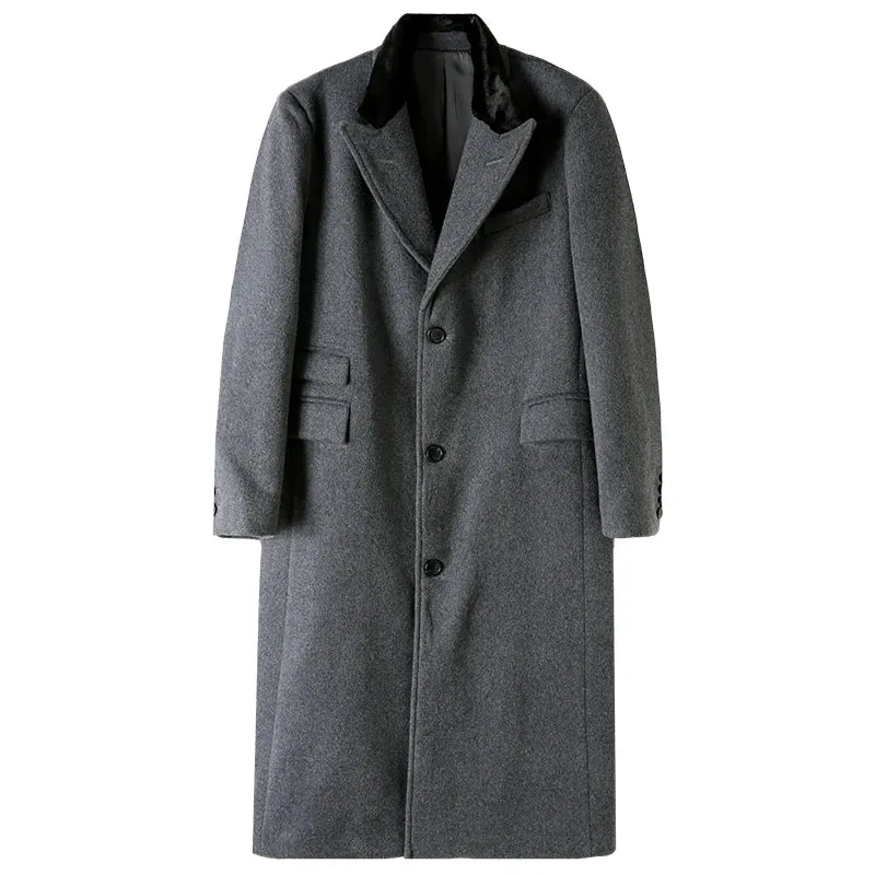 Men's Chesterfield Coat - Pure Wool Business Style Outwear