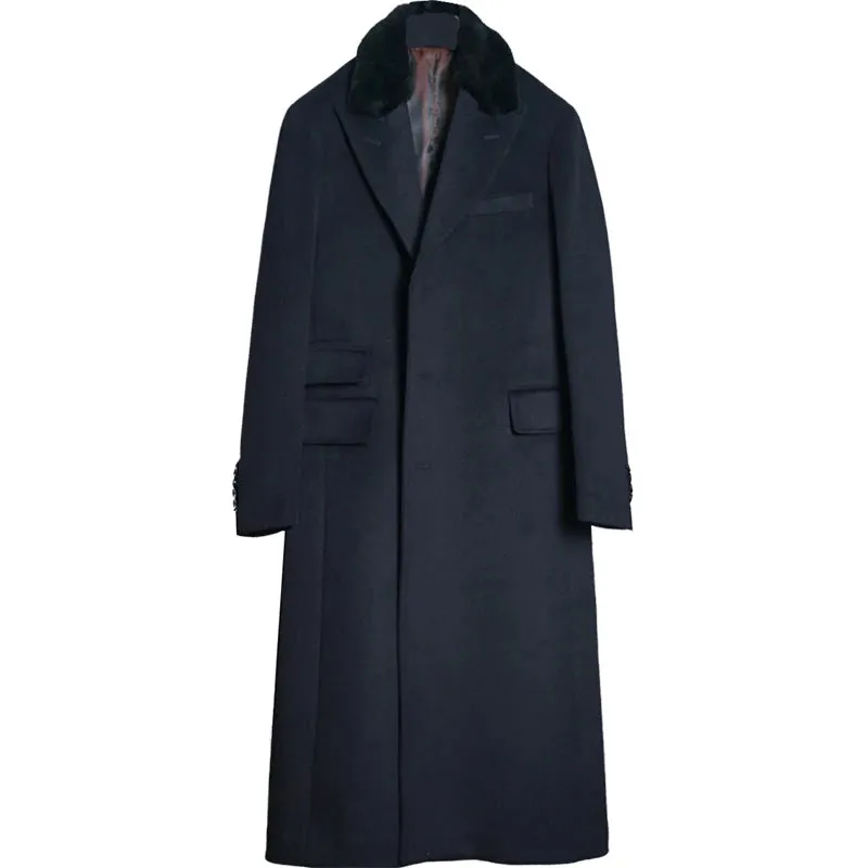 Men's Chesterfield Coat - Pure Wool Business Style Outwear