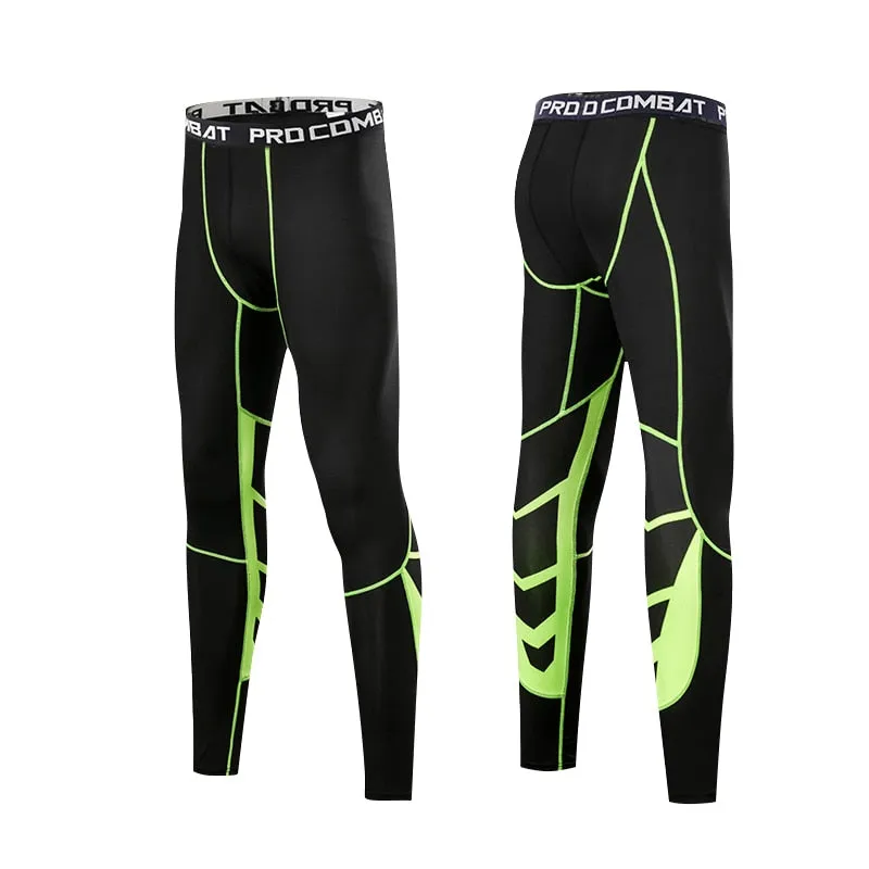 Men's Lycra Compression Pants Cycling Running Basketball Soccer Elasticity Sweatpants Fitness Tights Legging Trousers Rash Guard