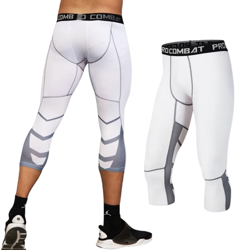 Men's Lycra Leggings Compression Sports Pants Cycling Running Basketball Football Sweatpants Fitness Tights Trousers Rash Guard