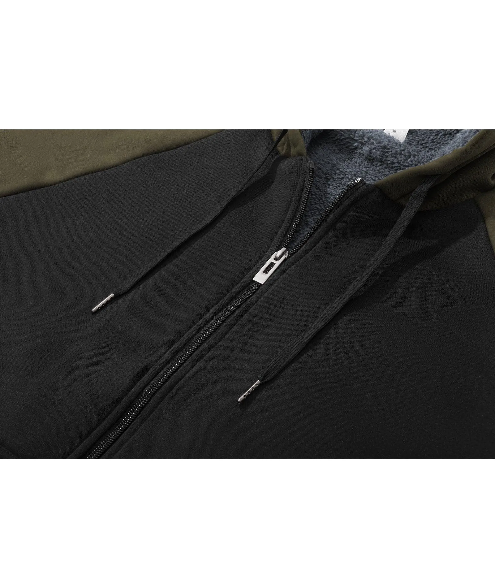 Men's Zipper Outwear Fleece Hoodie-ZPK007192