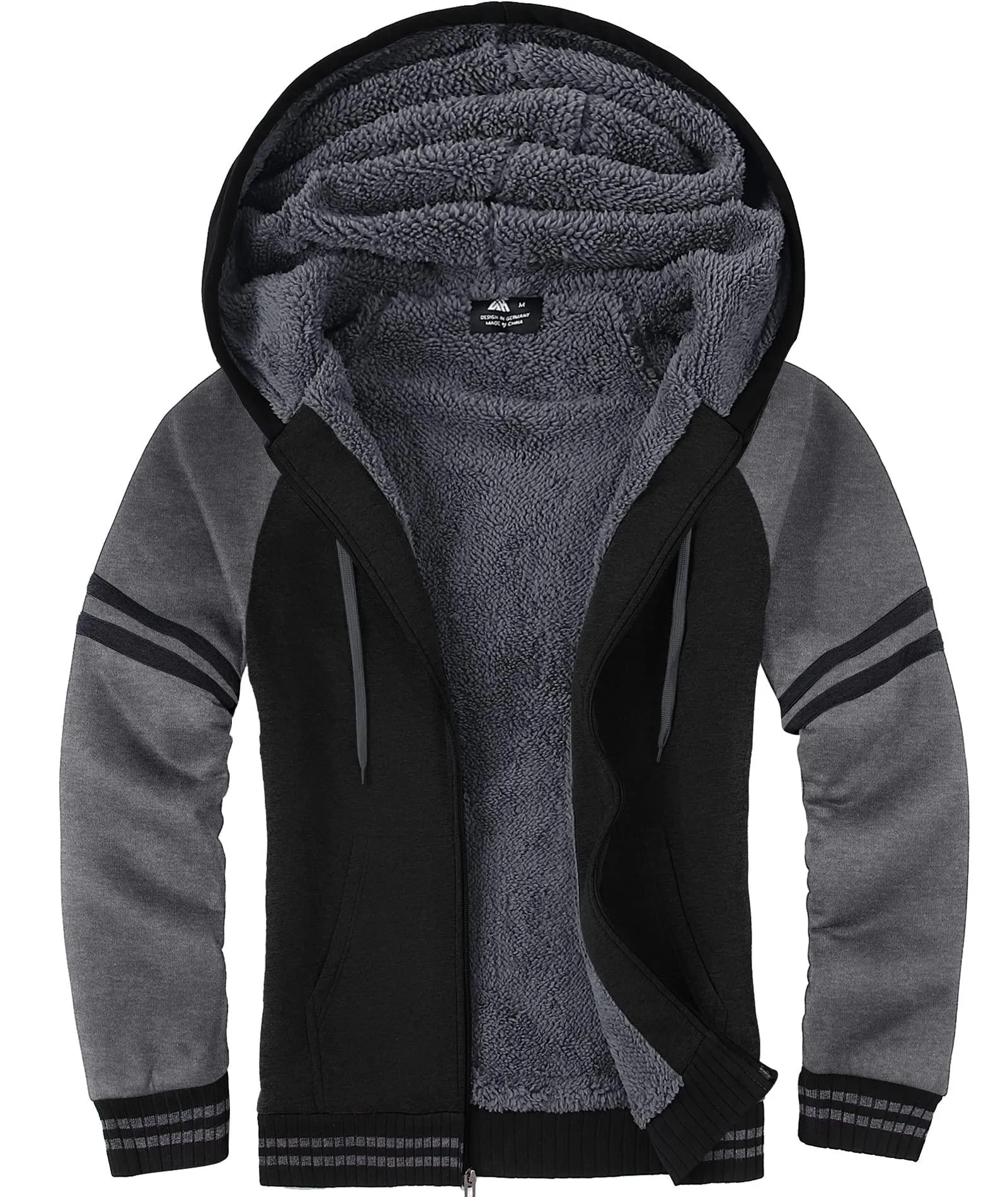 Men's Zipper Outwear Fleece Hoodie-ZPK007192