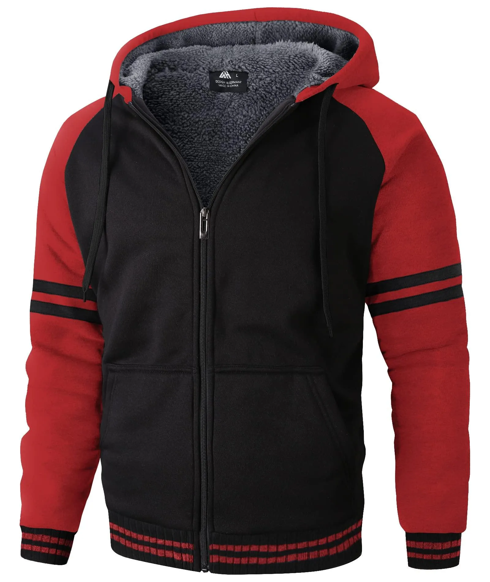 Men's Zipper Outwear Fleece Hoodie-ZPK007192